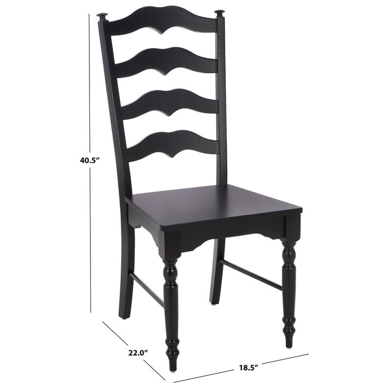 SAFAVIEH HOME Rasia Ladder Back Side Chair - 19"W x 22"D x 41"H