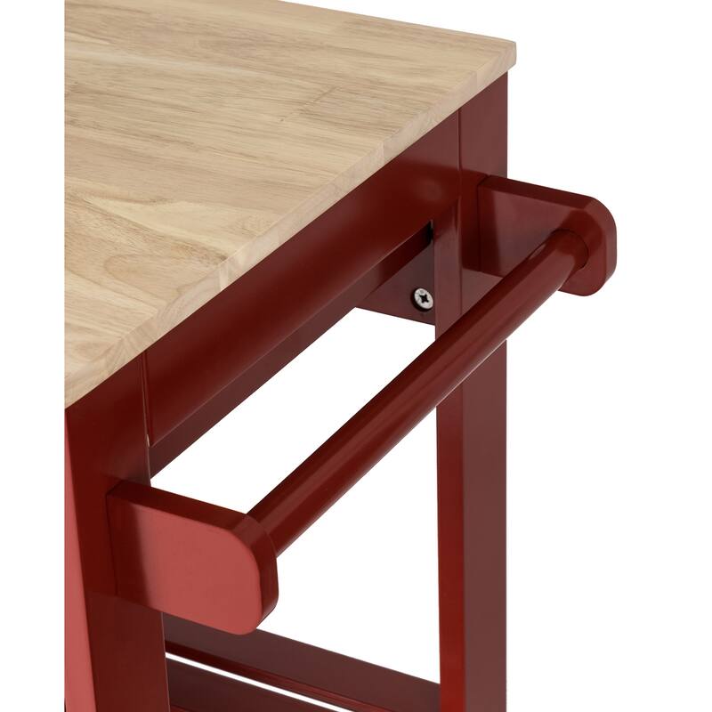 Glitzhome 35"H Modern Rolling Trolley Storage Kitchen Island Cart with Wheels