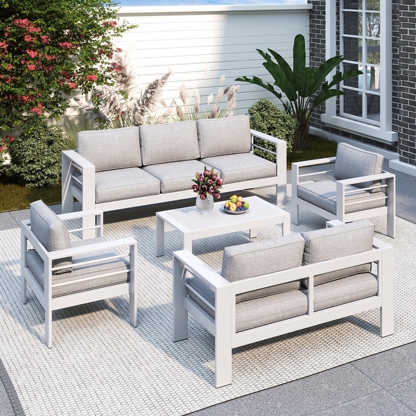 Royalcraft 5-Piece Aluminum Patio Set undefined 2 Chairs, Loveseat