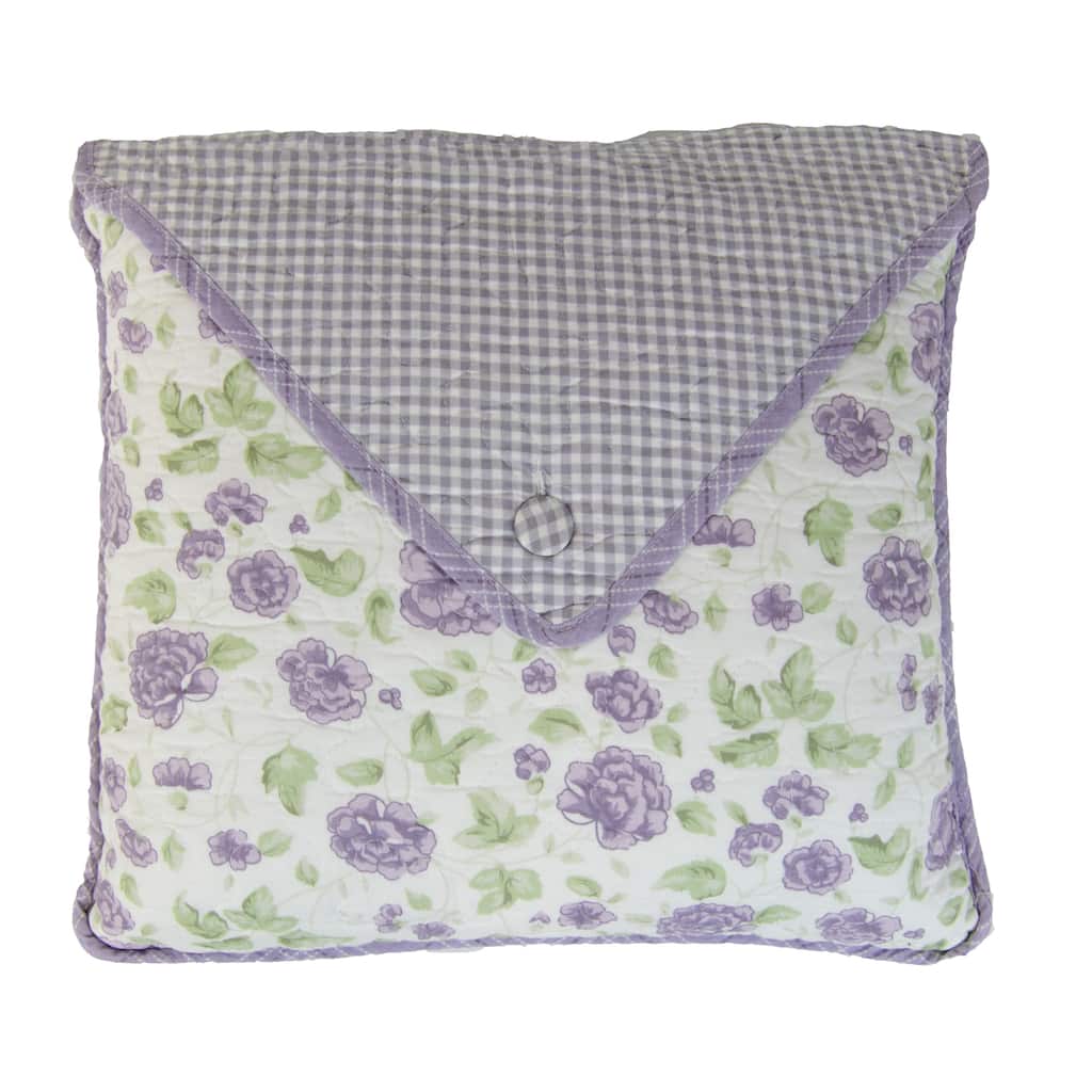 Donna Sharp Lavender Rose Envelope Decorative Pillow