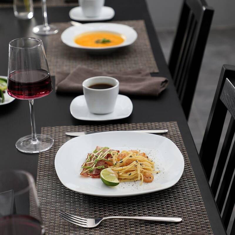 MALACASA Elisa Basic Porcelain Dinnerware Set (Service for 6)