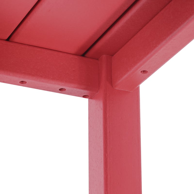Polytrends Laguna Kids Outdoor 31" Square Poly Dining Table