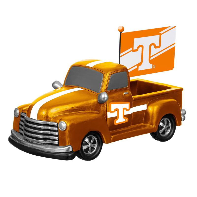 NCAA Rally Truck Garden Statue with Team Flag