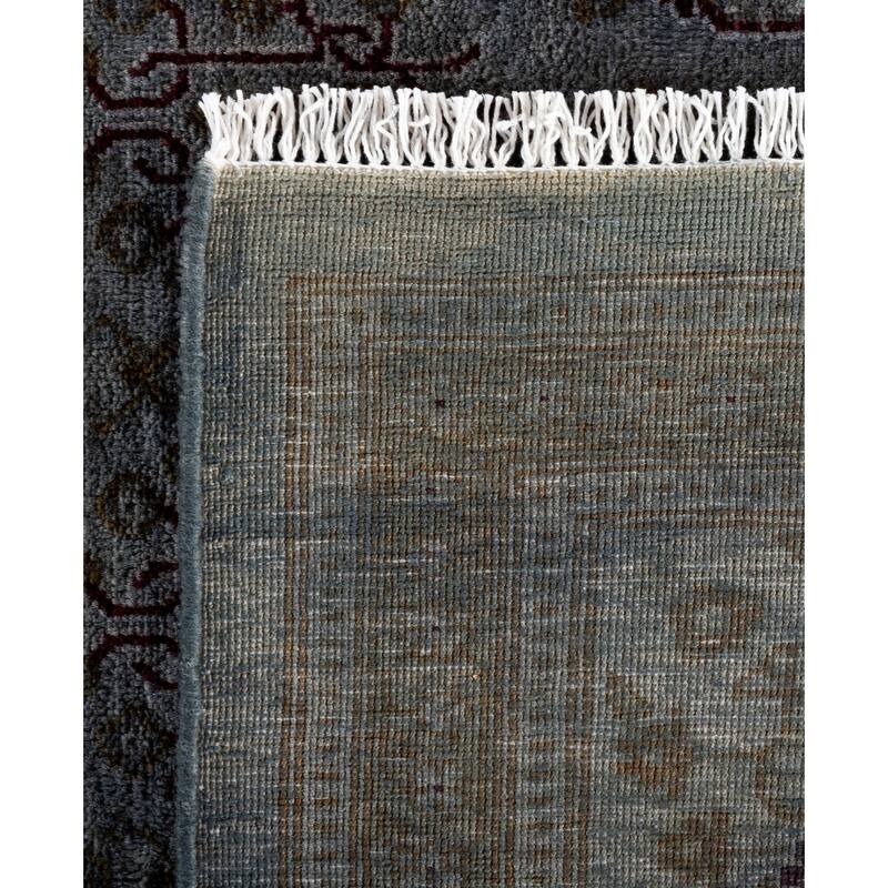 Overdyed One-of-a-Kind Hand-Knotted Area Rug - Gray - 8' 1" x 8' 1"