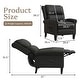 preview thumbnail 7 of 46, HOMYKA Upholstered Chaise Lounge with Nail Trim for Living Room