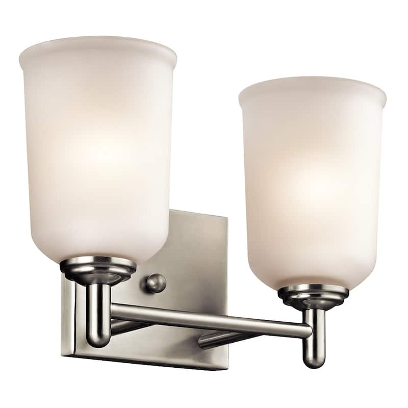Kichler Shailene 12.5" Wide 2 Light Bathroom Vanity Light - Brushed Nickel