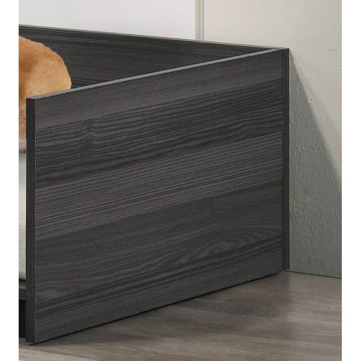 Esme Ash Gray 47" Wide Modern Comfy Pet Bed with Cushion and Side Storage Compartment