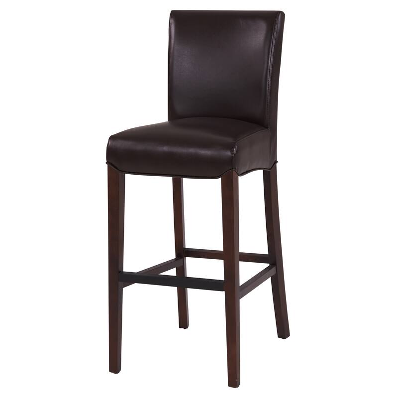 NPD Furniture Milton Bonded Leather Bar Stool - Coffee Bean