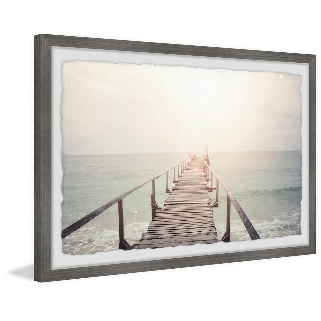 Framed Wall Art Print - Boho Home Decor - Scenic Landscape Painting - Ready to Hang