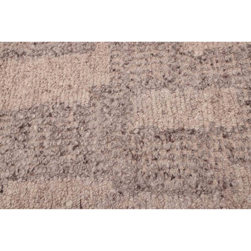 ECARPETGALLERY Hand-knotted Looma Dark Grey Wool Rug - 7'11 x 9'5