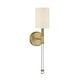 preview thumbnail 15 of 13, Savoy House Fremont Single Light Wall Sconce Warm Brass