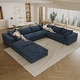 preview thumbnail 127 of 147, Modular Sectional Sofa Corduroy Upholstered Sleeper Sofa Convertible Cloud Accent Couch Deep Seat Chaise Lounge, DIY Combination