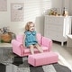 preview thumbnail 2 of 16, Qaba Kids Sofa Set with Footstool for Toddlers and Babies