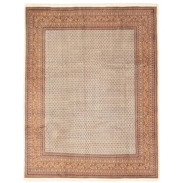 Ecarpetgallery Hand Knotted Royal Sarough Cream Wool Rug 9 10 X 12 8 Overstock 32503533