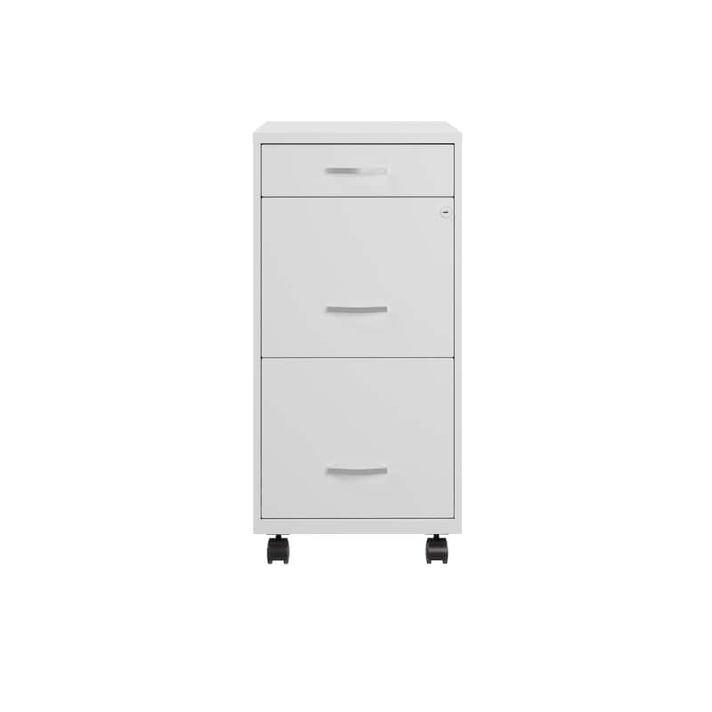 Space Solutions 18" Deep 3 Drawer Metal File Cabinet