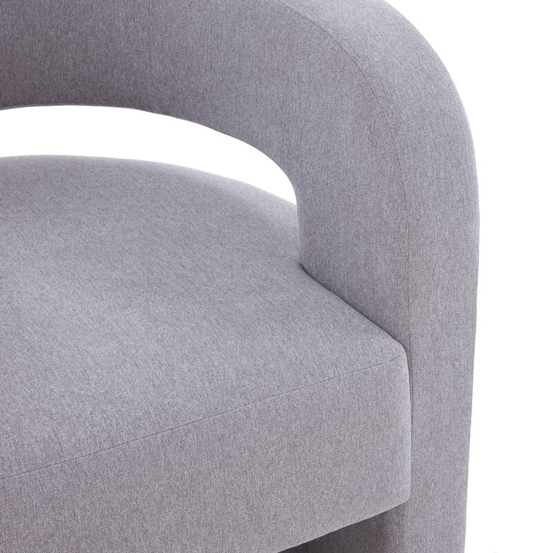 SAFAVIEH Couture Onela Barrel Back Accent Chair - 32 In. W x 29 In. D x 29 In. H. - 32"W x 29"D x 29"H