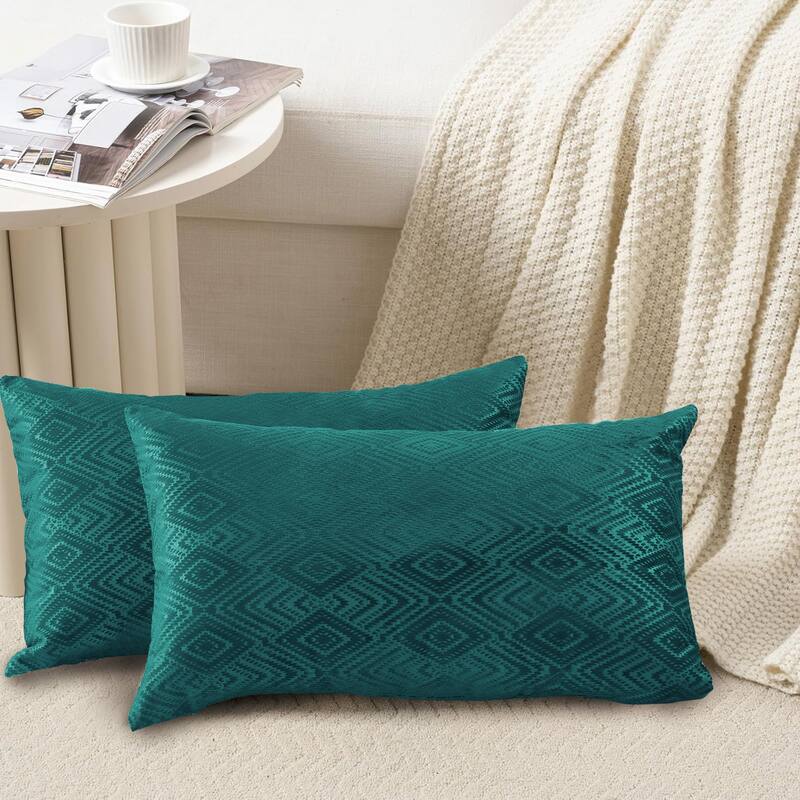 Tonopah Ikat Velvet Throw Pillow Cover Set, NO INSERT