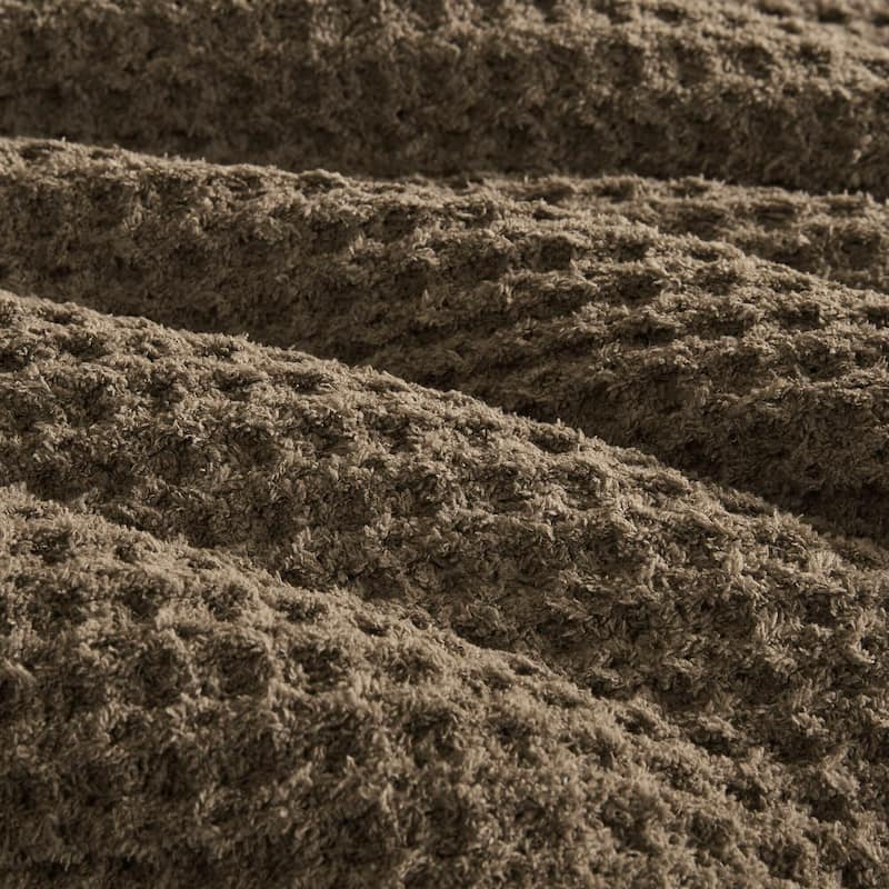 Madison Park Riordan Waffle Knit Chenille Comforter Set