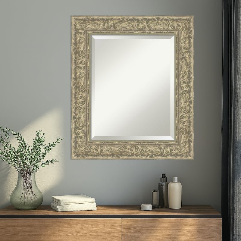 Luxe Beveled Framed Wall Mirror