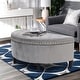 preview thumbnail 46 of 46, Adeco Half Moon Tufted Storage Ottoman Bench