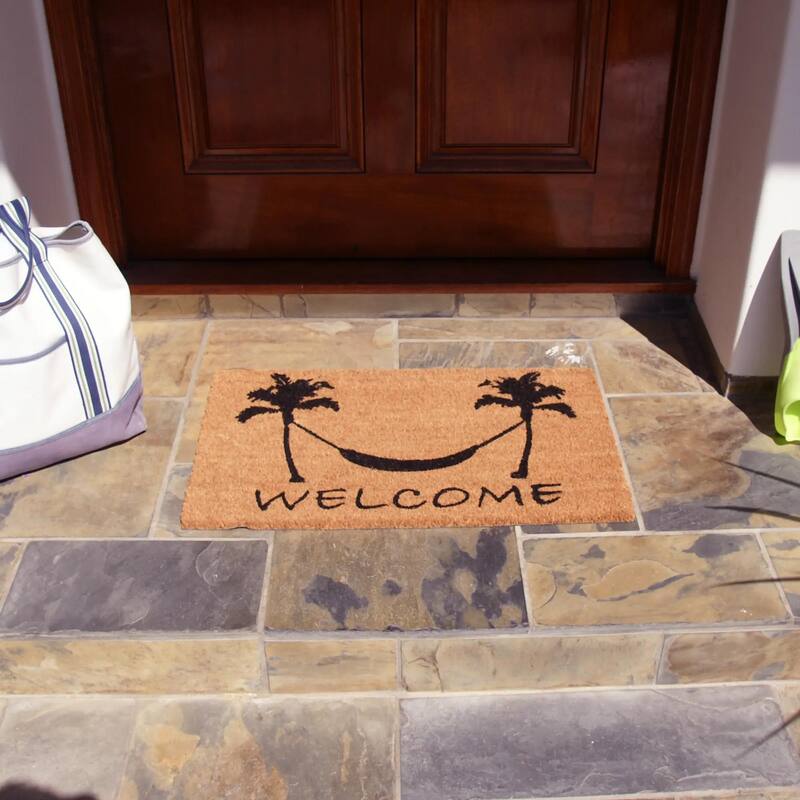 Rubber-Cal Welcome "Beach Decor" Doormat Kit - 18" x 30" - 2 Door Mats