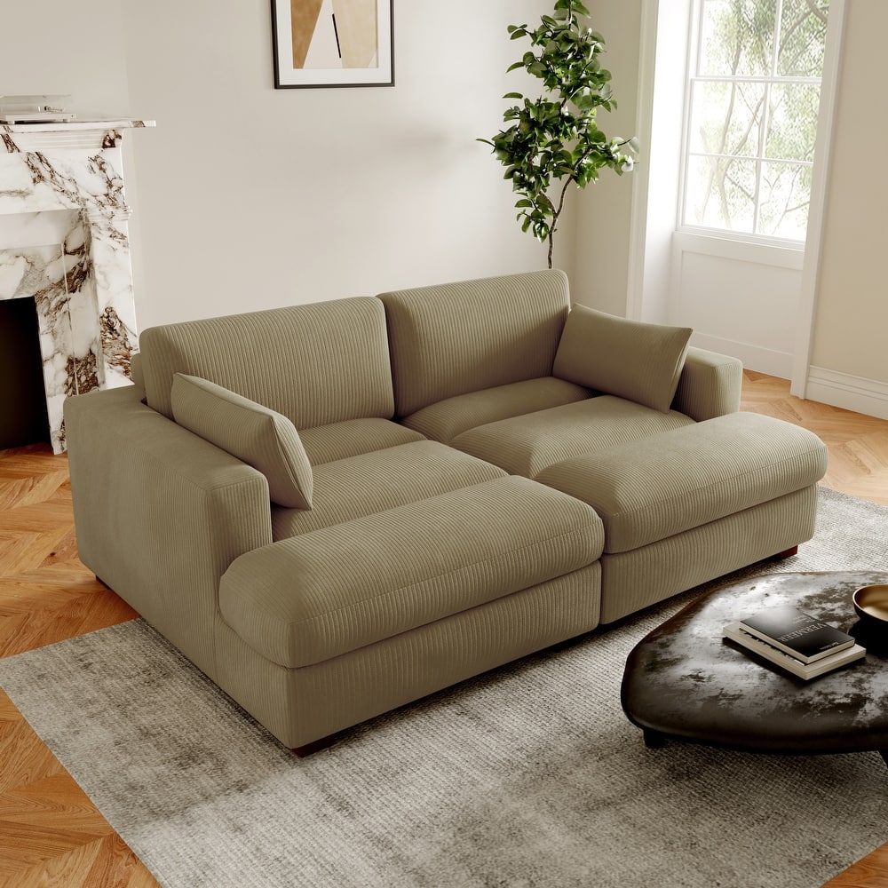 Left and Right Sectional Sofa Set Chaise Lounge Sofa Chair