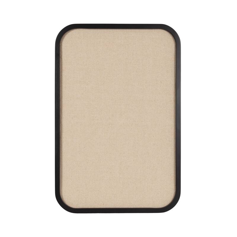 Kate and Laurel Hutton Wood Framed Fabric Pinboard