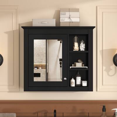 30'' x 28'' Medicine Cabinet, Wall Mounted Bathroom Storage Cabinet