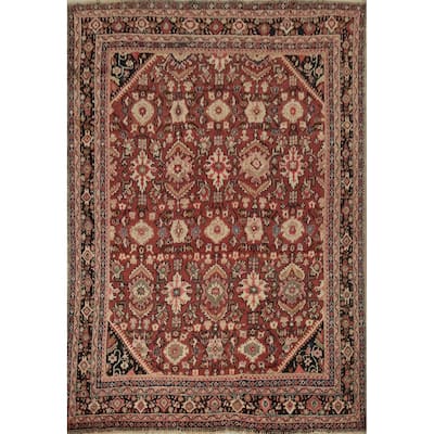 Hand Knotted Oriental 100% Wool Carpet Traditional Floral Oranges & Rust Mahal Area Rug - 12' 0'' X 10' 3''