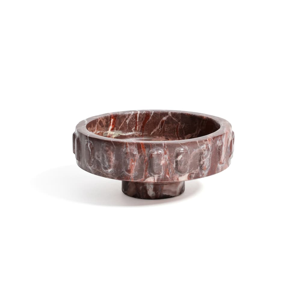 Marbella Marble Pedestal Decorative Bowl