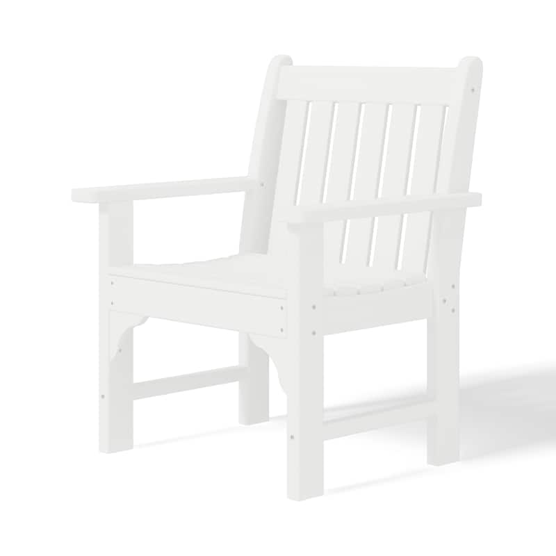 Polytrends Laguna HDPE Outdoor Dining Garden Arm Chair