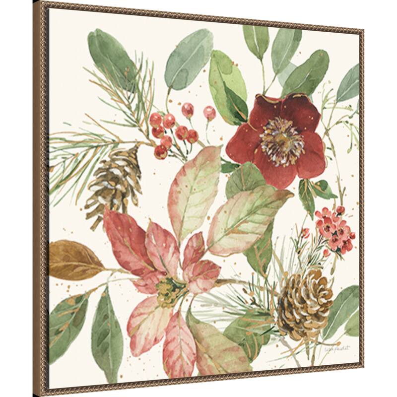 Winter Blooms II by Lisa Audit Framed Canvas Wall Art Print