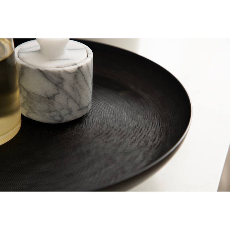 Kate and Laurel Stovring Round Lazy Susan Tray