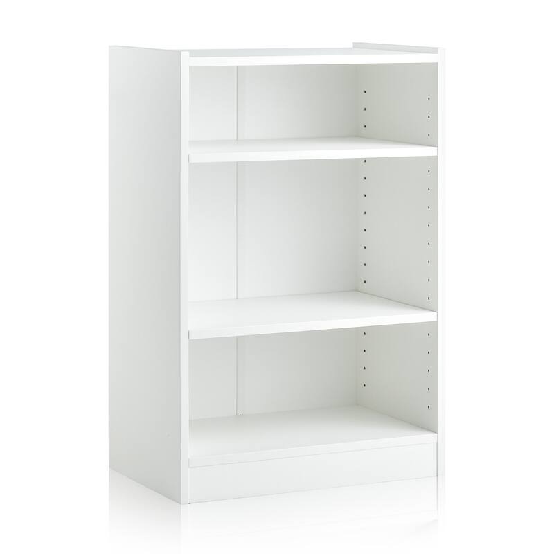 Costway 2 PCS 3-Tier Bookcase Open Multipurpose Display Rack Cabinet - 19.5'' x 12'' x 29.5'' (L x W x H)