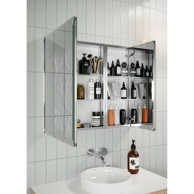 Glass Warehouse AC2-30X26 Yana 30" x 26" Frameless Double Door