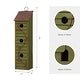 preview thumbnail 29 of 35, Glitzhome 18"H Oversized Three-Tier Distressed Solid Wood Hand Painted Window Shutters Birdhouse