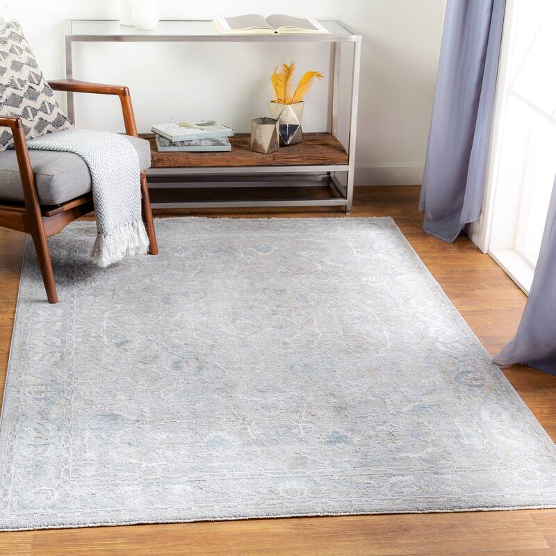 Artistic Weavers Zerke Distressed Traditional Area Rug - 6' 7" x 9' 6" - Grey