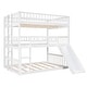 preview thumbnail 21 of 41, Full Over Full Over Full Triple Bunk Bed with Ladder,Slide, for Bedroom