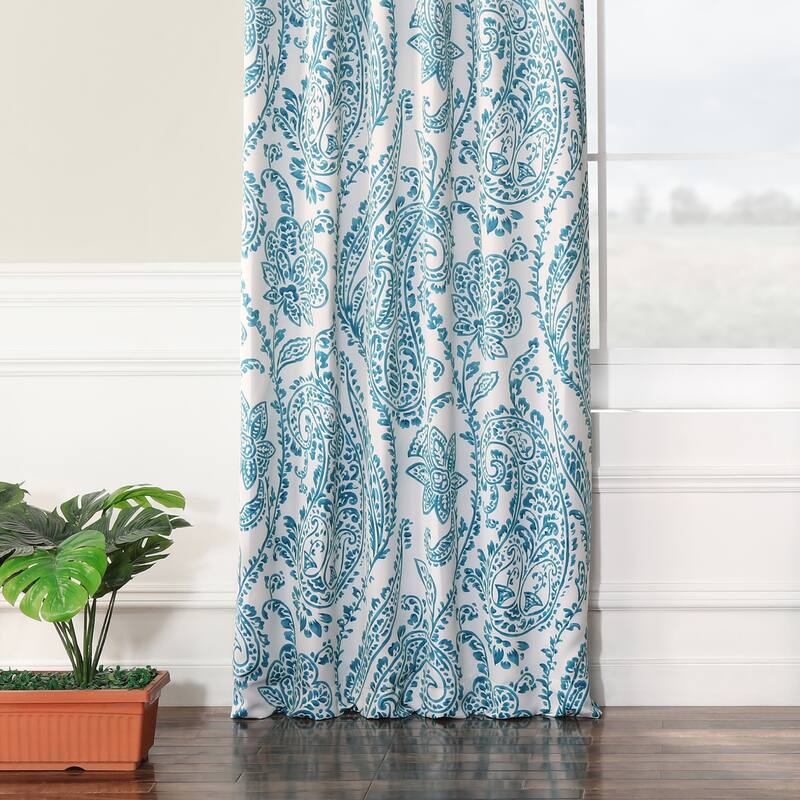 Exclusive Fabrics Tea Time Room Darkening Curtain (2 Panels)