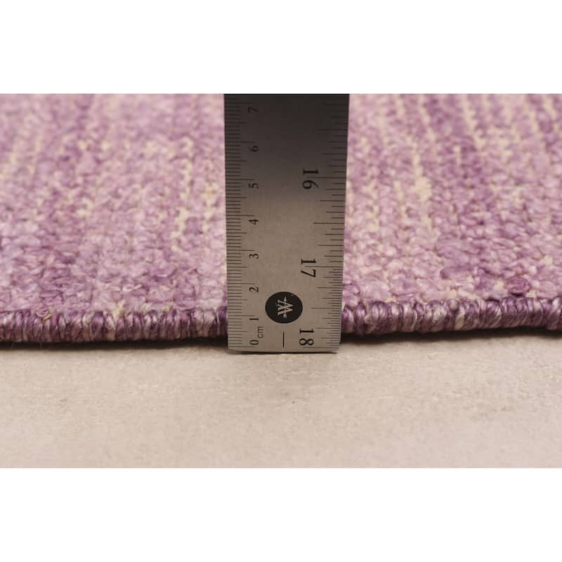 ECARPETGALLERY Hand-knotted Loreto Violet Silk Rug - 9'0 x 14'8
