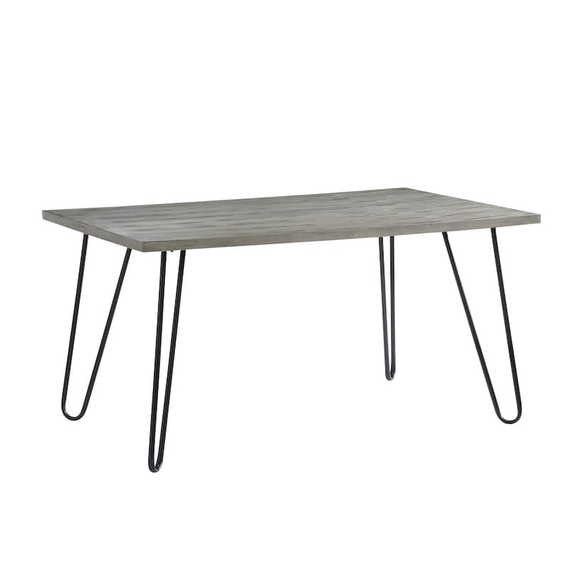 Rosalie Modern Wood Dining Table - Grey/Black