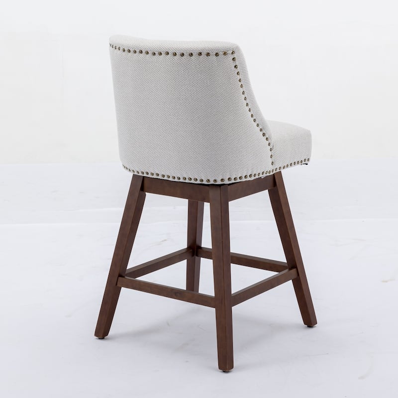 Counter Height Swivel Barstools Set of 6