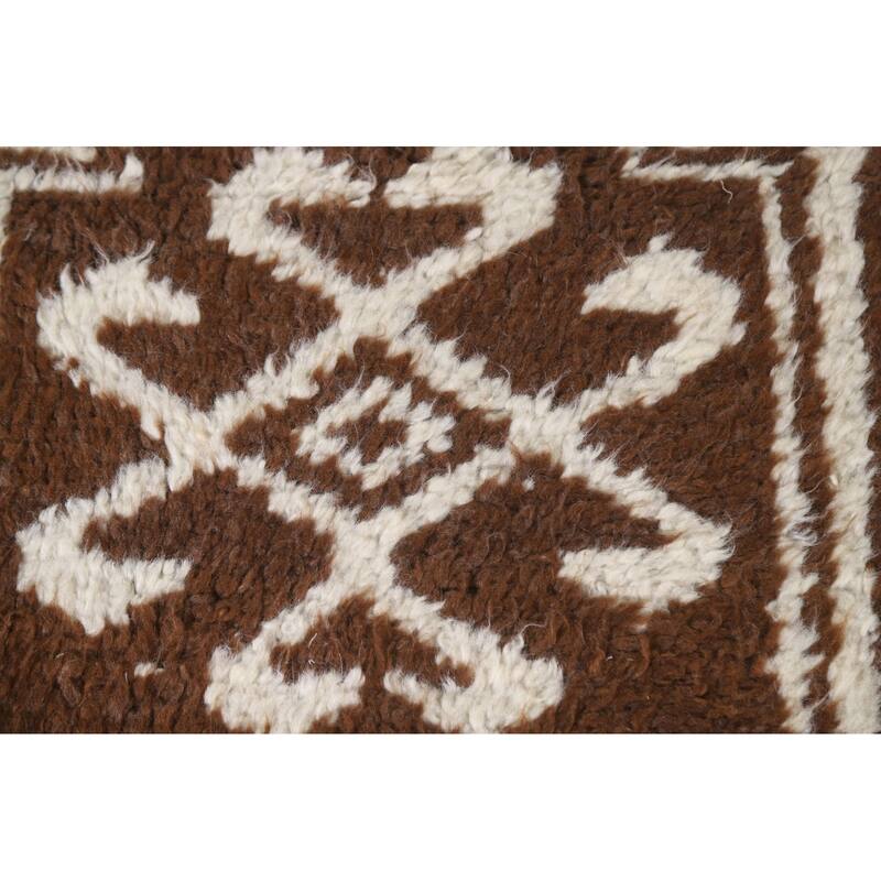 Anatolian Natural Dye Turkish Runner Rug Hand-knotted Wool Carpet - 3'3"x 12'0"