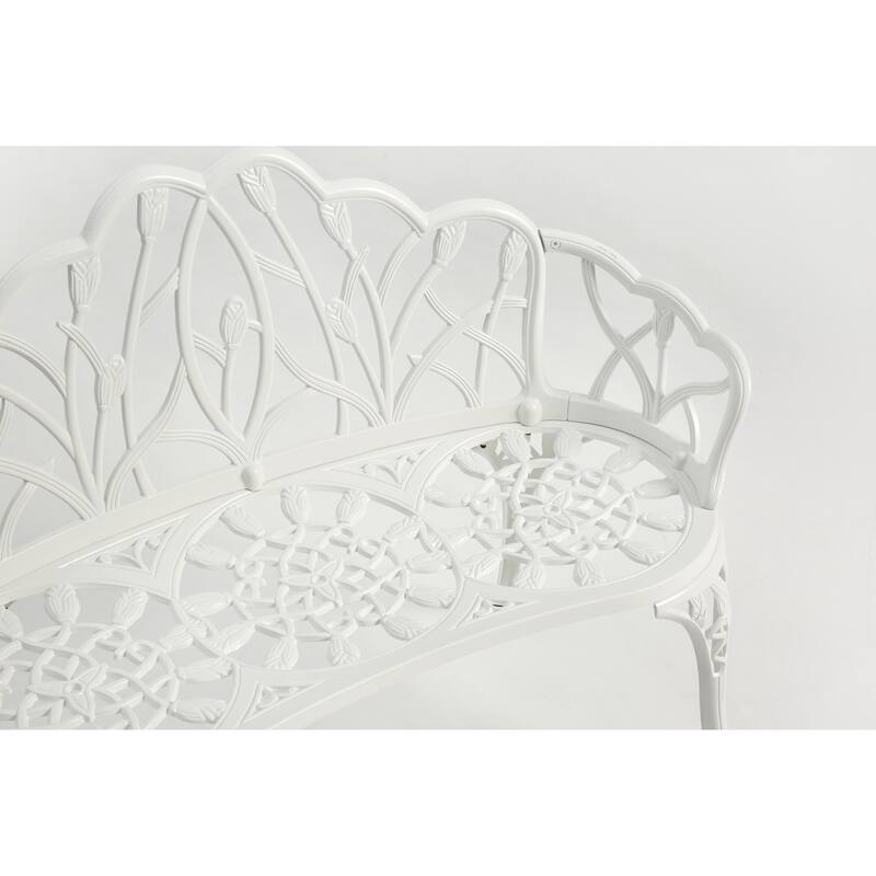 Cast Aluminium Bench (Excluding the table)