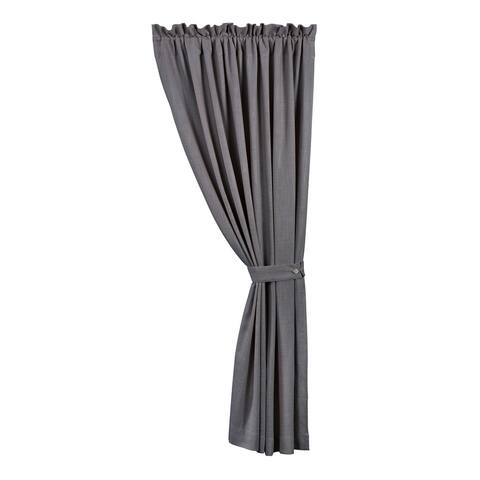 HiEnd Accents Luna Washed Linen Lined Curtain, 48"x108", 1PC - 48"x108"