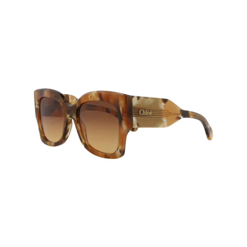 Chloé Square-Frame Recycled Acetate Sunglasses