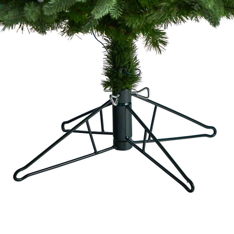 6.5' Fraser Fir Artificial Christmas Tree with 550 Gum Ball LED Lights with Instant Connect Technology and 965 Bendable Branches