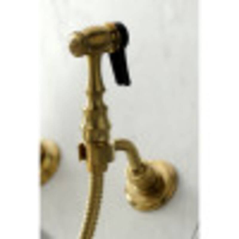 Kingston Brass Heritage 1.8 GPM Wall Mounted Bridge Kitchen Faucet -