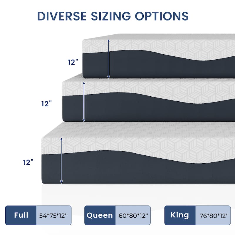 Luxury All-Foam Mattress - 10-Year Warranty, Easy Unboxing for Restful Nights