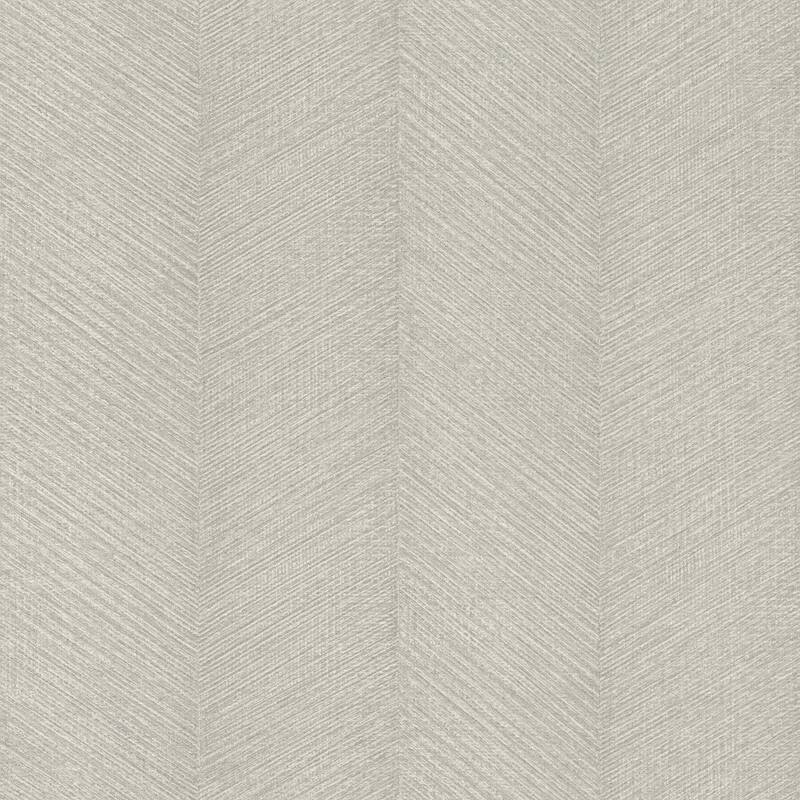 A-Street Prints Ione Grey Textured Chevron Wallpaper